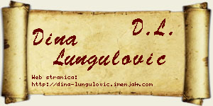 Dina Lungulović vizit kartica